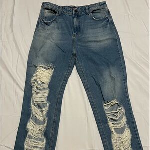 Fashion Nova Ripped Cutout Jeans New